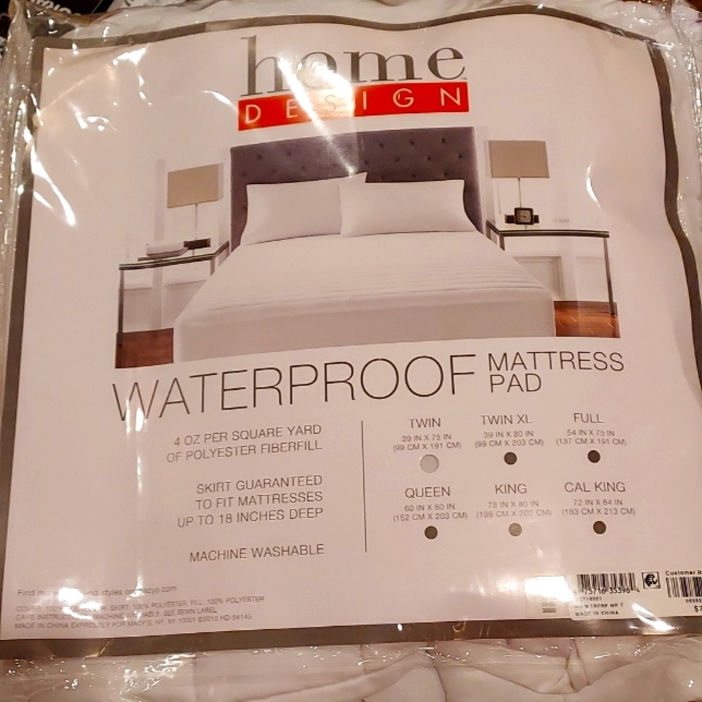 Waterproof mattress pad